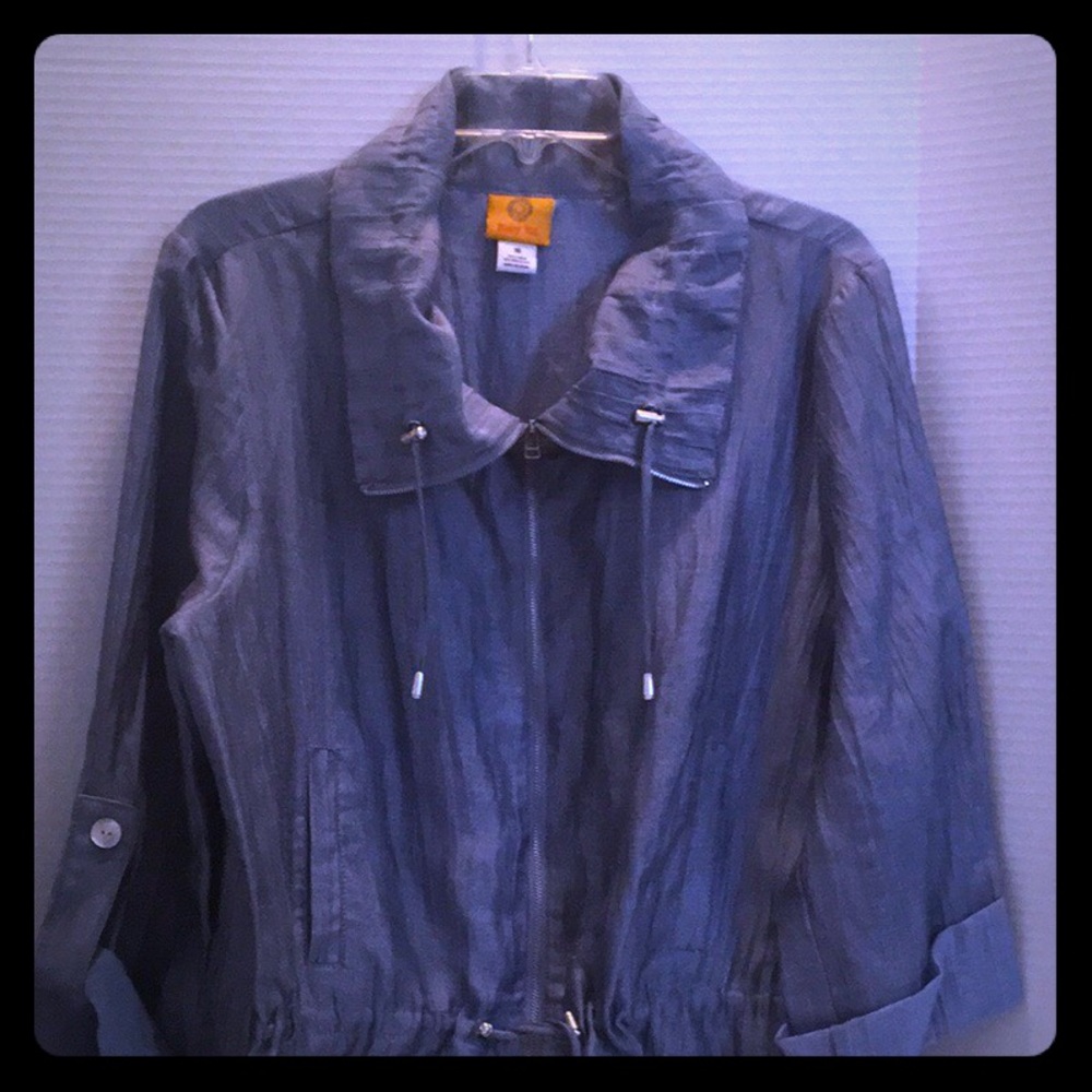 RUBY RD. LINEN POLY Versatile JACKET SZ 16